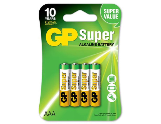 Batarejki_GP_LR03_Super_Alkaline_AAA_4sht