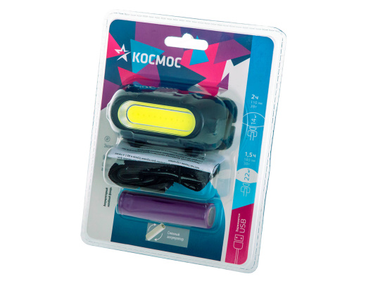 Fonar_nalobnyj_Kosmos_LED_3Vt_COB_akkumul_3-rezh_USB-shnur_KOC514Lit