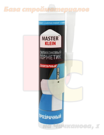 Germetik_silikonovyj_Master_Klein_sanitarnyj_260ml_prozrachnyj