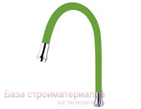 Gusak_dlya_smesitelya_gibkij_FRAP_zelenyj_silikon_metall_F7251