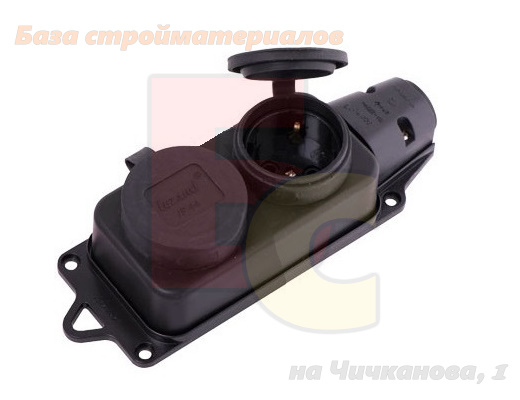 Rozetka_2_mest_OP_16A_s_z_s_kryshkoj_kauchuk_pryamaya_Lezard_106-0400-0110