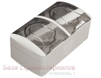 Rozetka_2_mest_OP_EVA_16A_s_z_EL-BI_s_kryshkoj_IP54_ulichnaya