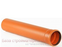 Truba_PVH_d_160_Hemkor_dlya_naruzhnoj_kanalizacii_2m_x3_2_ryzhaya
